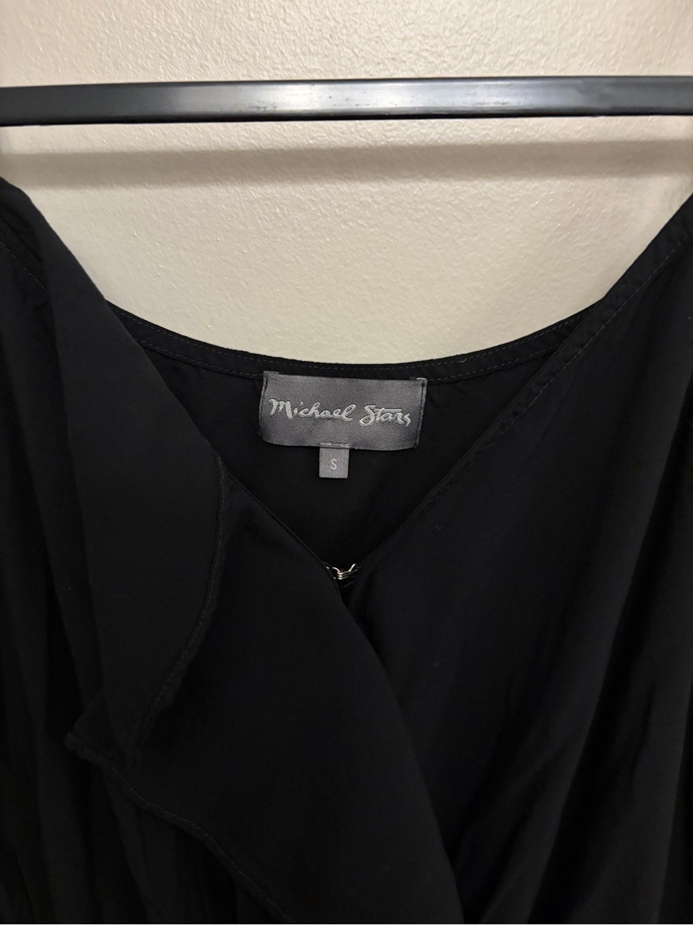 Michael Stars Women's Modern Rayon Surplice Jumpsuit Black S. Please read - Picture 4 of 12